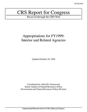 Primary view of Appropriations for FY1999: Interior and Related Agencies