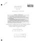 Thesis or Dissertation: Separation of Cadmium From the Lead-Bismuth Eutectic by High Vacuum S…
