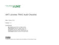 Text: Appendix A: UNT Libraries TRAC Audit Checklist
