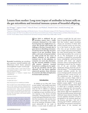 Lessons From Mother: Long-Term Impact of Antibodies in Breast Milk on the Gut Microbiota and Intestinal Immune System of Breastfed Offspring