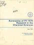 Report: Summaries of FY 1979 research in the chemical sciences