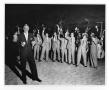 Photograph: [Photographs of Stan Kenton and Orchestra on Beach]