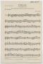 Musical Score/Notation: Pizzicato: Violin 1 Part