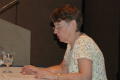 Photograph: [Woman attending the 2006 CSLA conference]