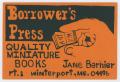 Primary view of [Postcard from The Borrower's Press]