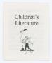 Pamphlet: Children's Literature
