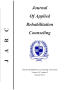 Journal/Magazine/Newsletter: Journal of Applied Rehabilitation Counseling, Volume 43, Number 2, Su…