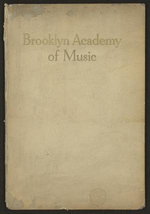 Primary view of Brooklyn Academy of Music: a brief address and ten plates