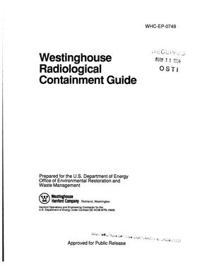 Primary view of Westinghouse radiological containment guide