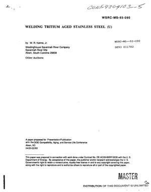 Primary view of Welding tritium aged stainless steel