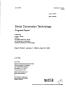 Report: Direct Conversion Technology. Progress report, January 1, 1992--June …