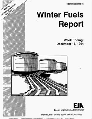 Winter Fuels Report: Week Ending December 16, 1994