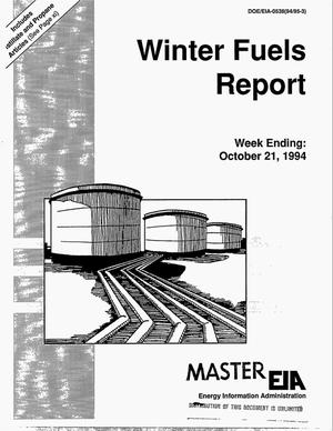 Winter Fuels Report: Week Ending October 21, 1994