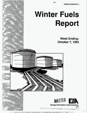 Winter Fuels Report: Week Ending October 7, 1994