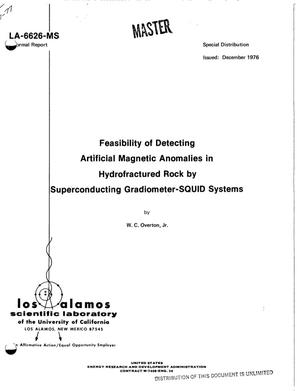 Primary view of Feasibility of detecting artificial magnetic anomalies in hydrofractured rock by superconducting gradiometer-SQUID systems