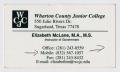 Text: [Business Card for Elizabeth McLane]