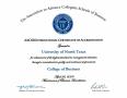 Text: [AACSB International Certificate of Accreditation]