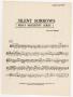 Musical Score/Notation: Silent Sorrows: Viola Part