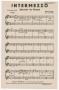 Musical Score/Notation: Intermezzo: Cornets in Bb Part