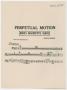 Musical Score/Notation: Perpetual Motion: Trombone Part