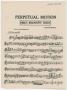 Musical Score/Notation: Perpetual Motion: Clarinet 1 in Bb Part