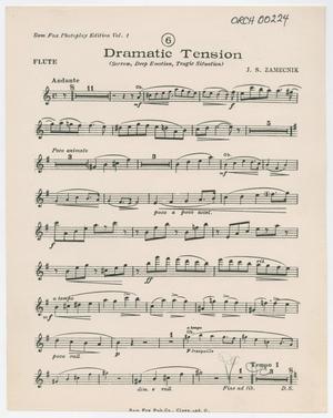 Primary view of Dramatic Tension: Flute Part
