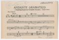 Musical Score/Notation: Andante Dramatico: Trombone Part