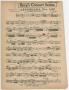 Musical Score/Notation: Alborada Number 109: Clarinet 1 Part