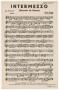 Musical Score/Notation: Intermezzo: Violin 1 Part