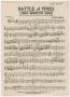 Musical Score/Notation: Battle of Ypres: 1st Violin Part