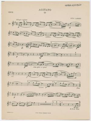 Primary view of Agitato (B):Oboe Part