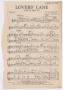 Musical Score/Notation: Lovers' Lane: Violin 1 Part