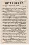 Musical Score/Notation: Intermezzo: Violin 2 Part