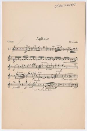 Primary view of Agitato (Heavy): Oboe Part