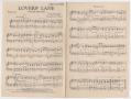 Musical Score/Notation: Lovers' Lane: Piano Accompaniment Part