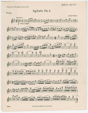 Primary view of Agitato Number 4: Flute Part