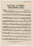 Musical Score/Notation: Battle of Ypres: Trombone Part