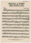 Musical Score/Notation: Battle of Ypres: Viola Part