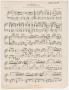Musical Score/Notation: Pastorale: Piano Part