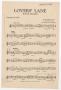 Musical Score/Notation: Lovers' Lane: Trumpet 1 in Bb Part