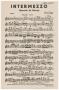 Musical Score/Notation: Intermezzo: Violin Solo Part