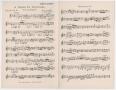 Musical Score/Notation: A Night In Granada: Clarinet in A Part