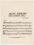 Musical Score/Notation: Silent Sorrows: Bass Part