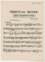Musical Score/Notation: Perpetual Motion: Violin 2 Part
