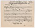 Musical Score/Notation: Andante Dramatico: 1st & 2nd Cornets in Bb Part