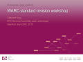Presentation: WARC Standard Revision Workshop
