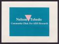 Text: [Nelson Tebedo Community Clinic for AIDS Research card]