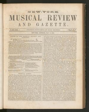 Primary view of New York Musical Review and Gazette, Volume 7, Number 10, May 17, 1856
