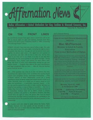 Affirmation News, Volume 5, Number 4, April 1996