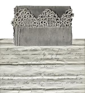 Primary view of [Keepsake and letter]